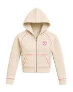 Xo Dolly Zip Fitted Hoodie