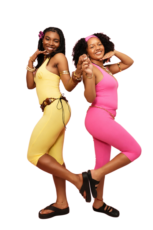Summer Scoop Halter Capri Set